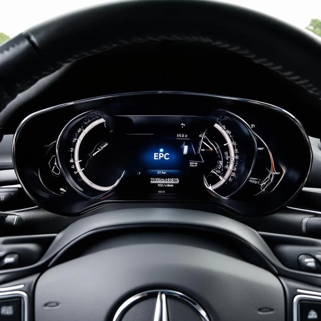 mercedes c class epc light dashboard