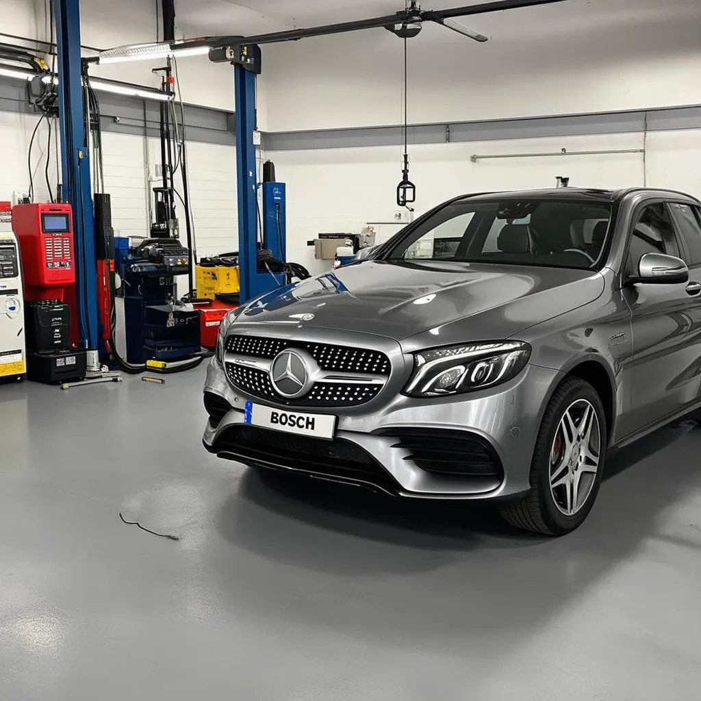 Mercedes Workshop with Diagnostic Tools