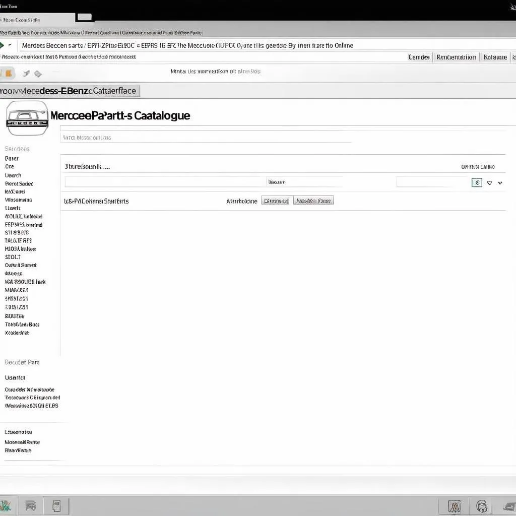 Mercedes EPC Online Interface