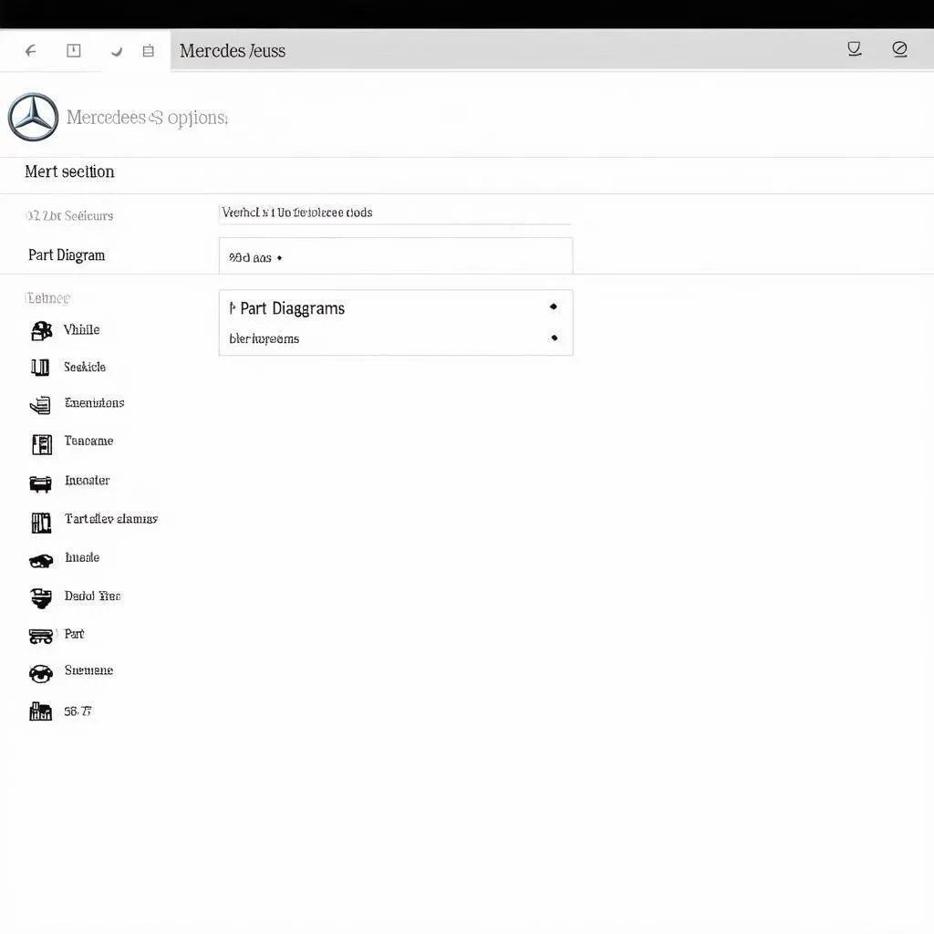 Mercedes EPC Portal Screenshot