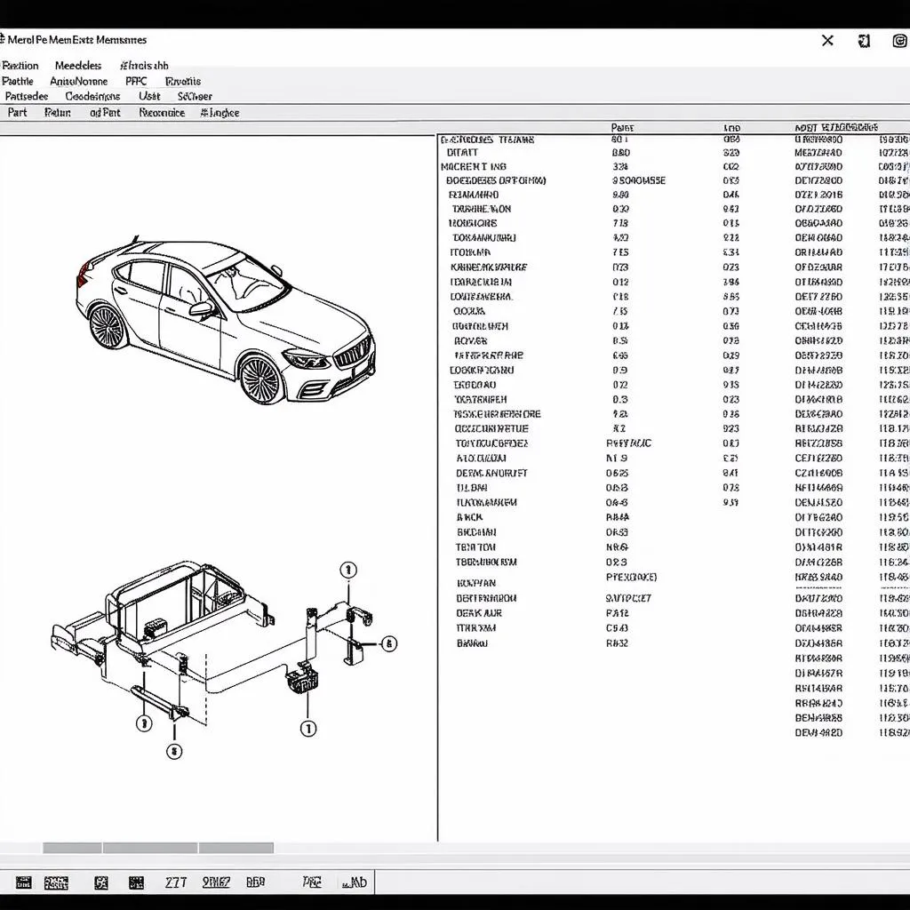 Mercedes EPC Screenshot