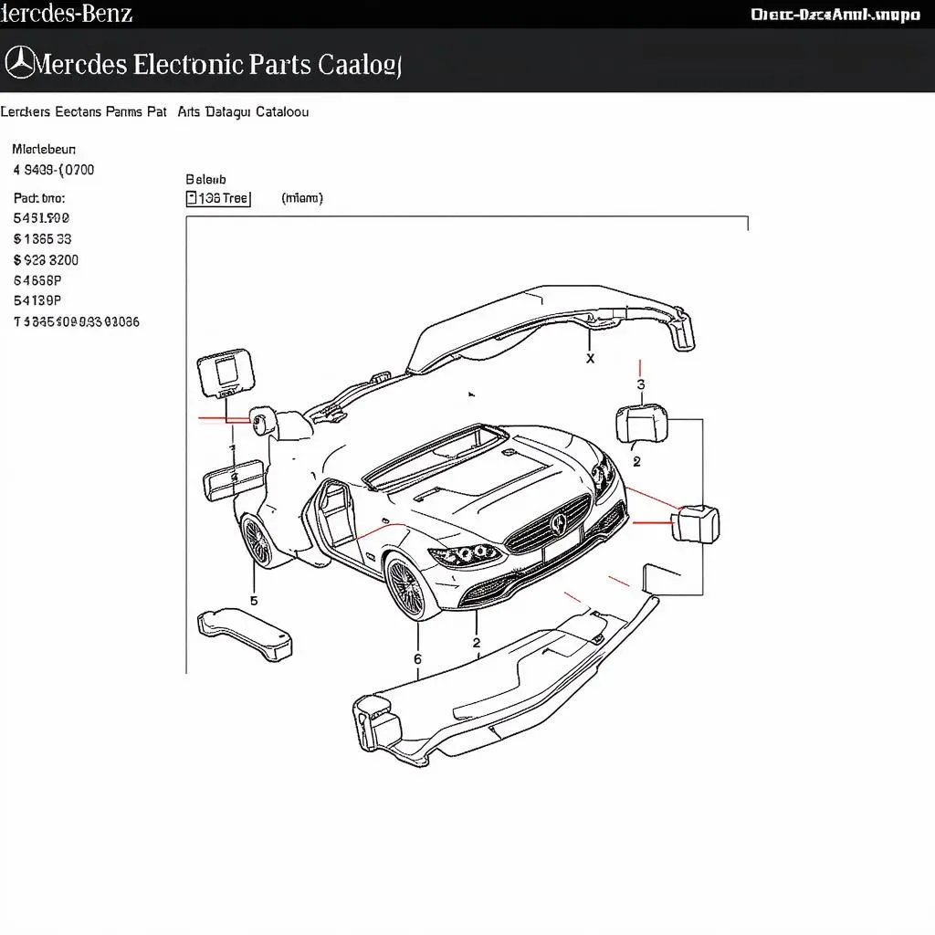 Mercedes-Benz EPC Screenshot