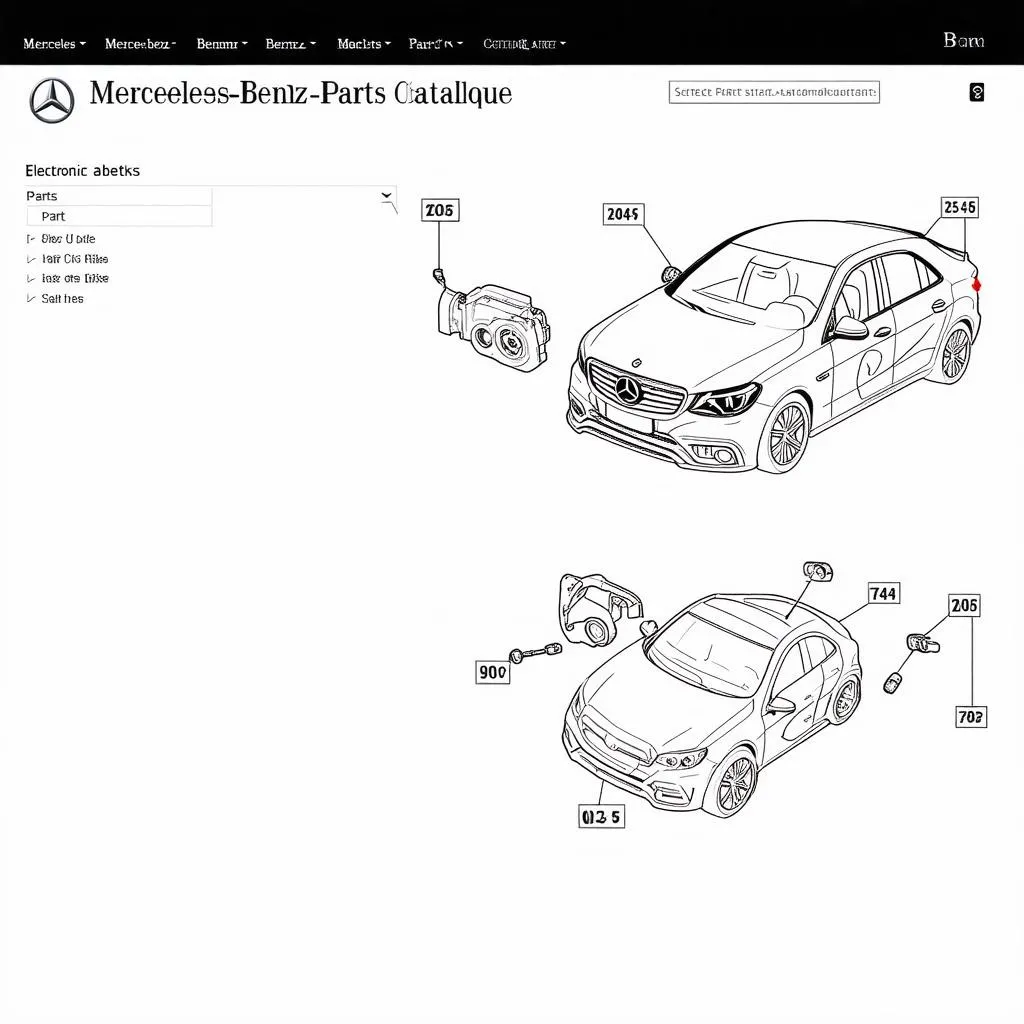 Mercedes-Benz EPC Screenshot