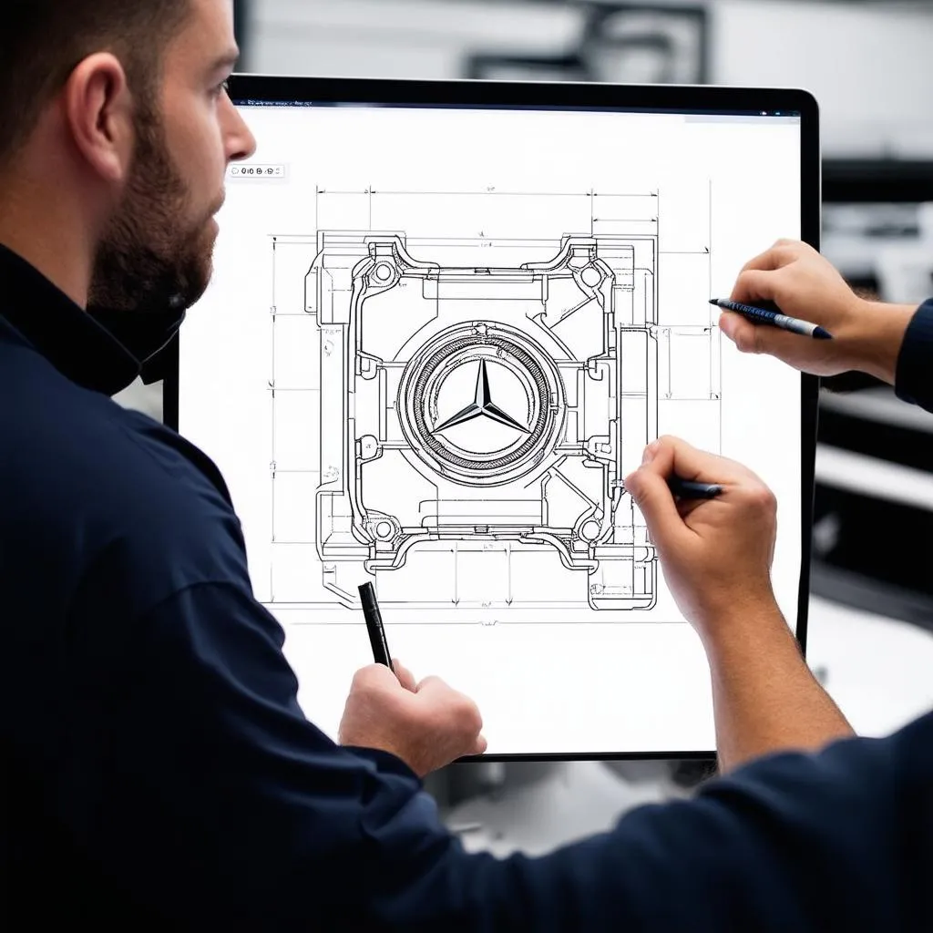 mercedes-epc-technical-drawing