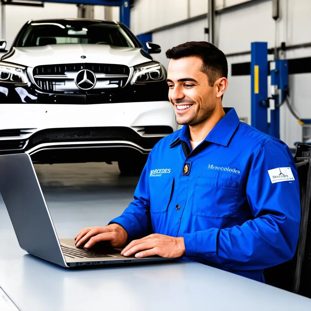 Mechanic Using EPC Online