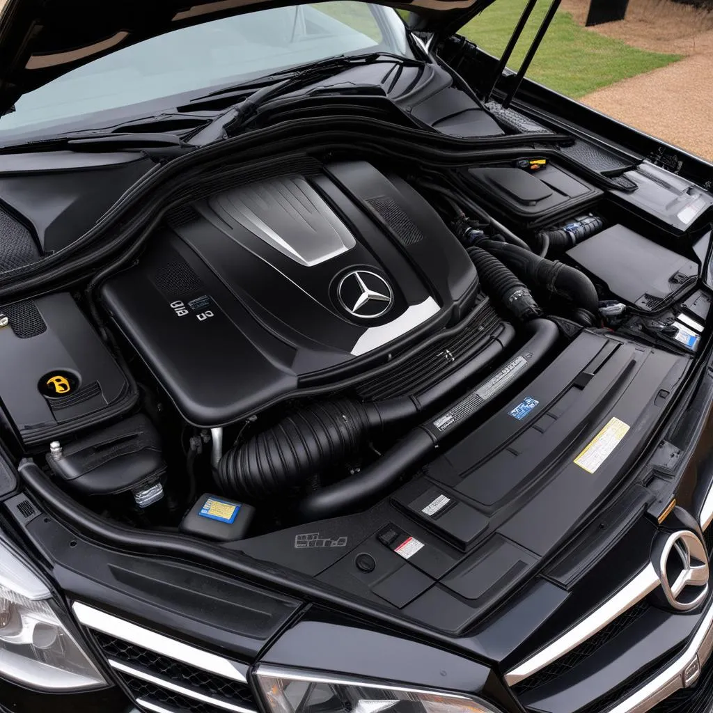 Mercedes ML270 engine bay