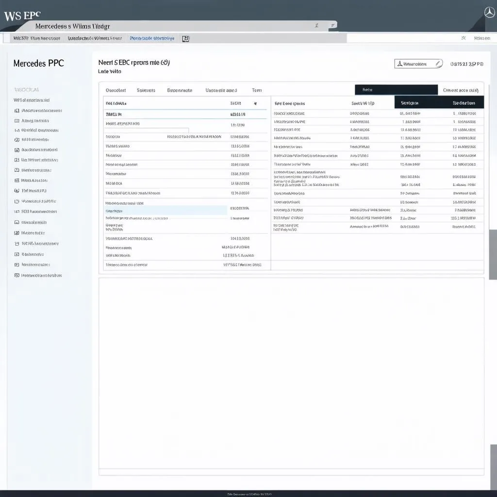 Mercedes WIS EPC interface