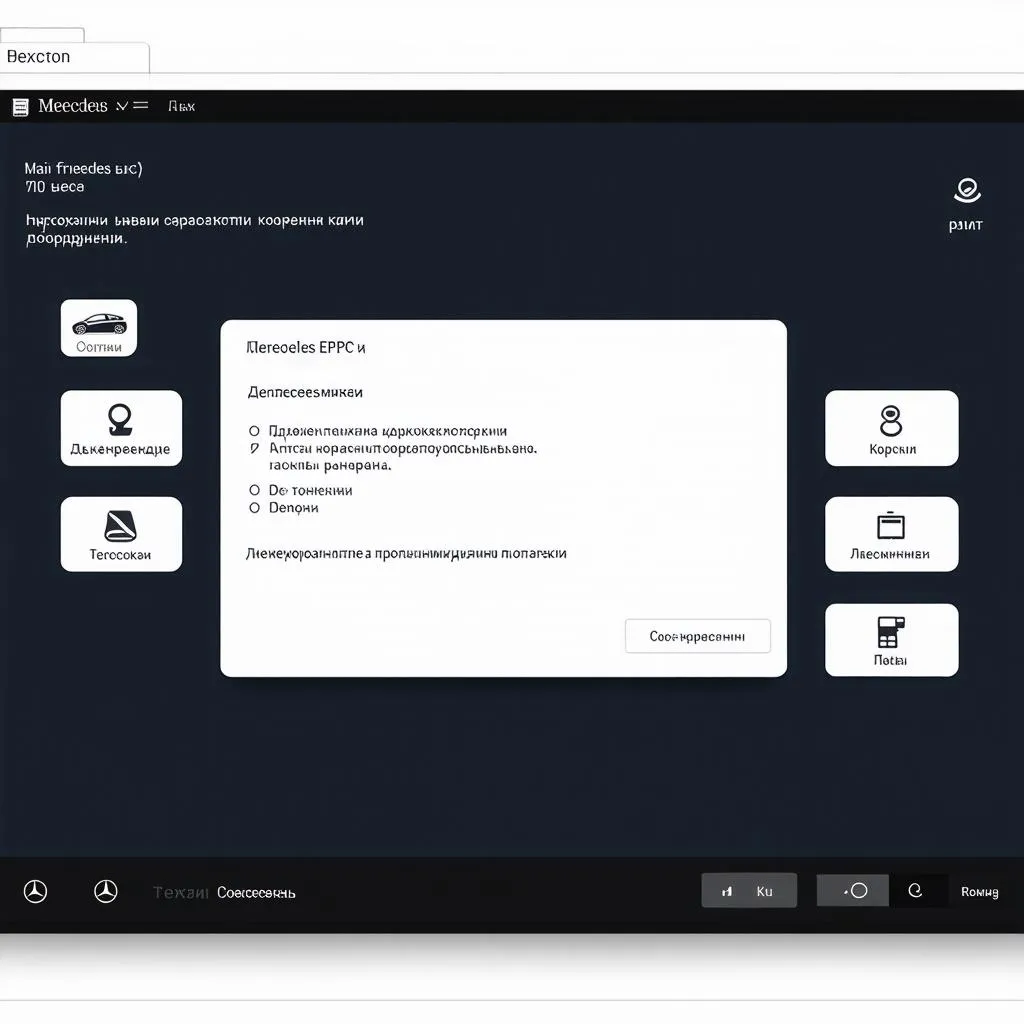 Mercedes EPC Russian Interface