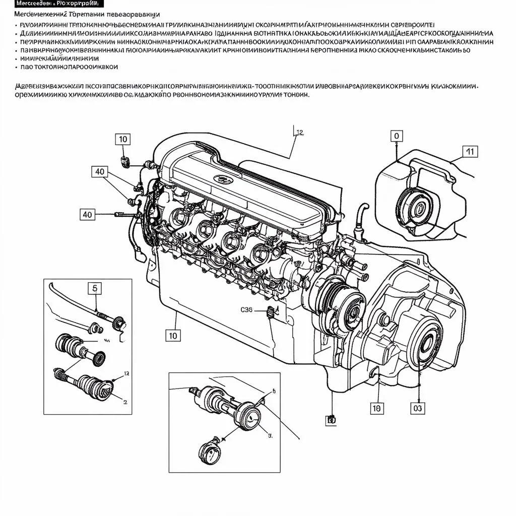 Mercedes EPC Russian Parts Diagram