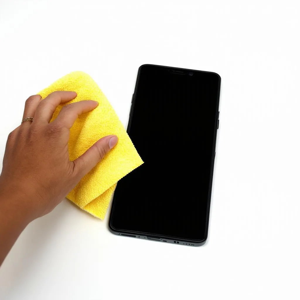 Cleaning with Microfiber Cloth