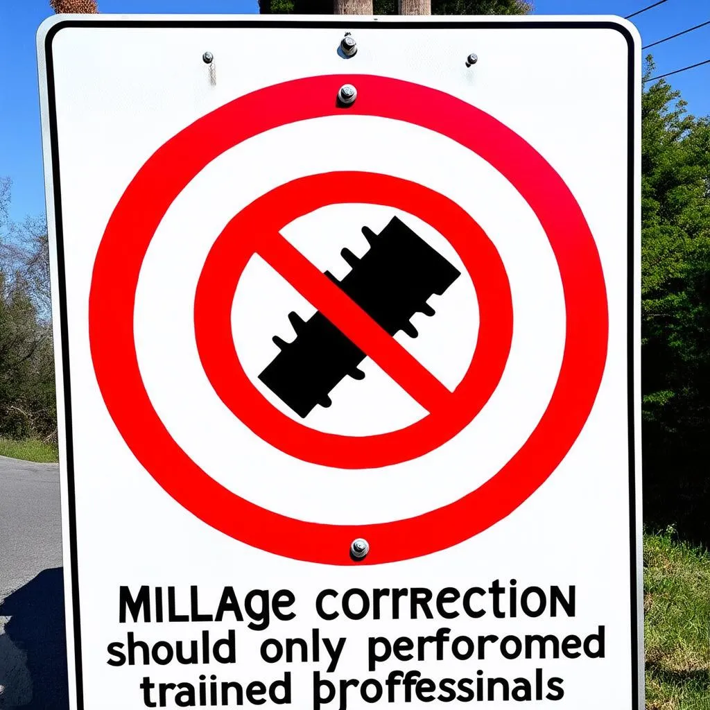 Mileage Correction Warning