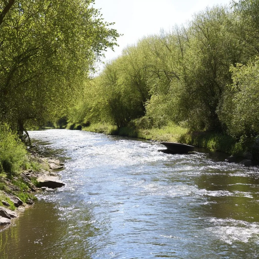 River Aude in Saint Laurent des Autels