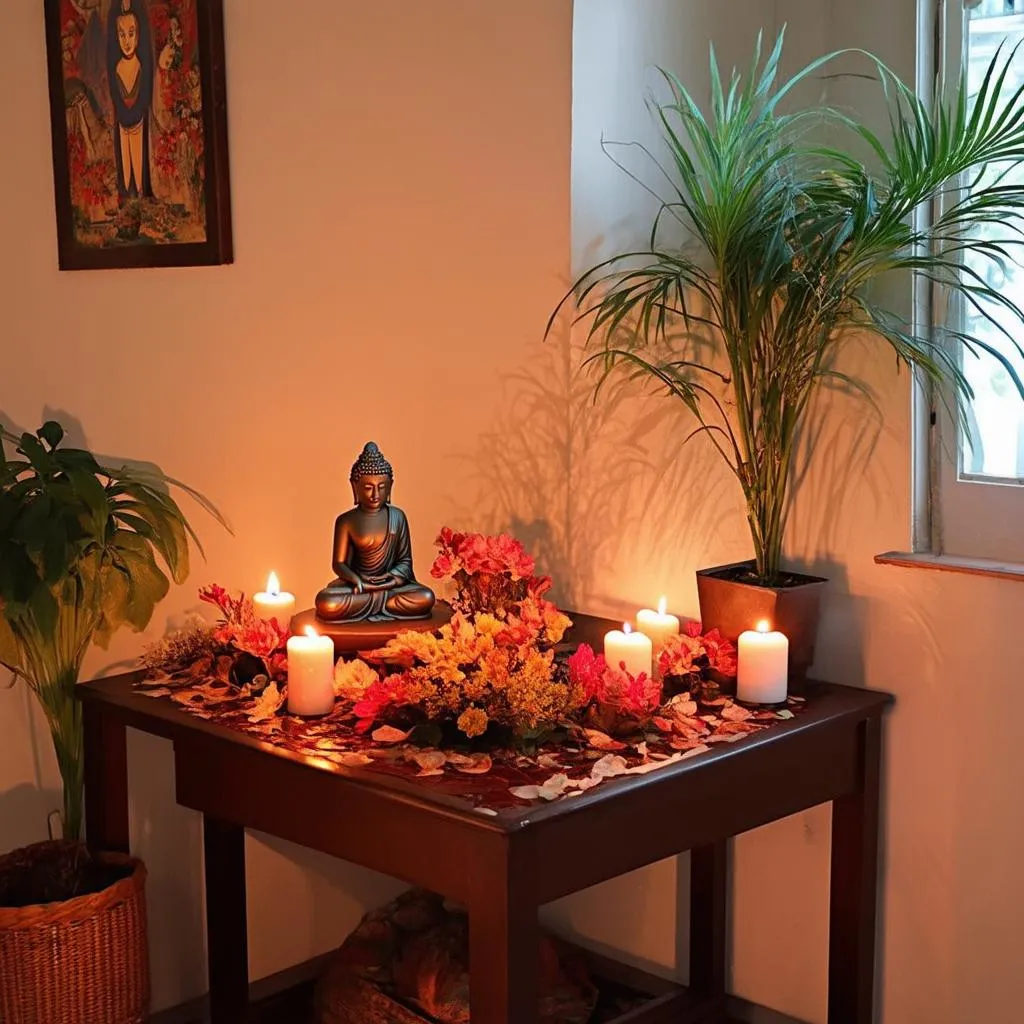 Spiritual Altar with Incense