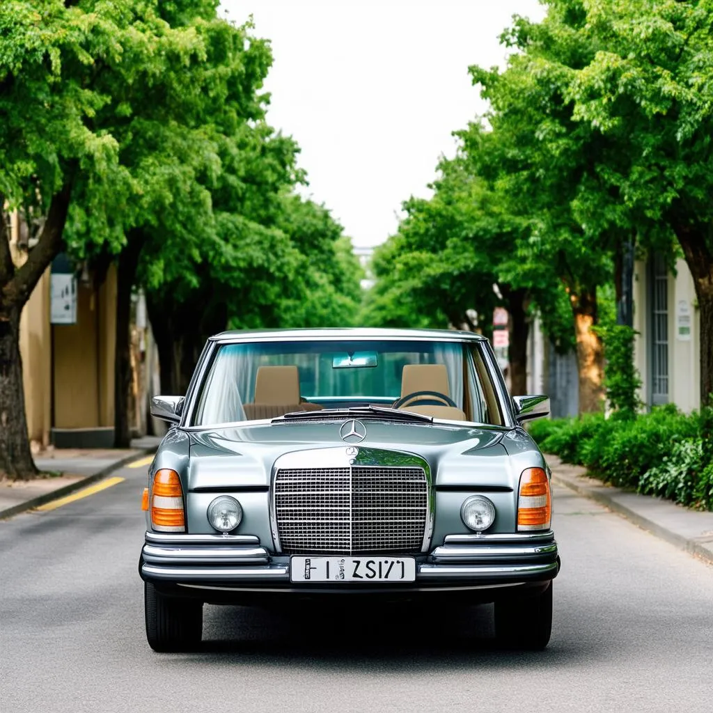 Vintage Mercedes Parked