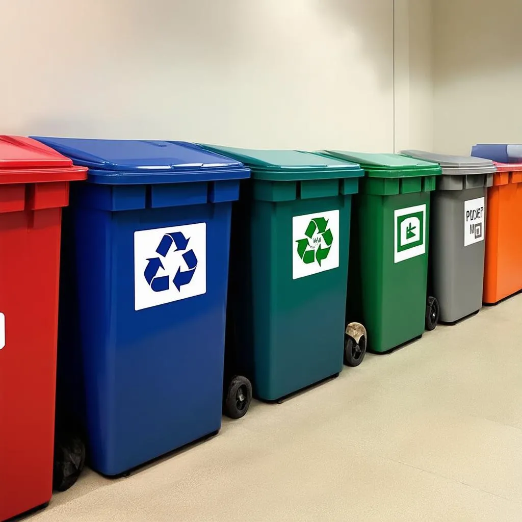 Waste Sorting Bins