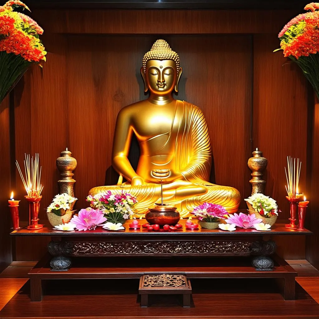 Wooden Buddhist Altar