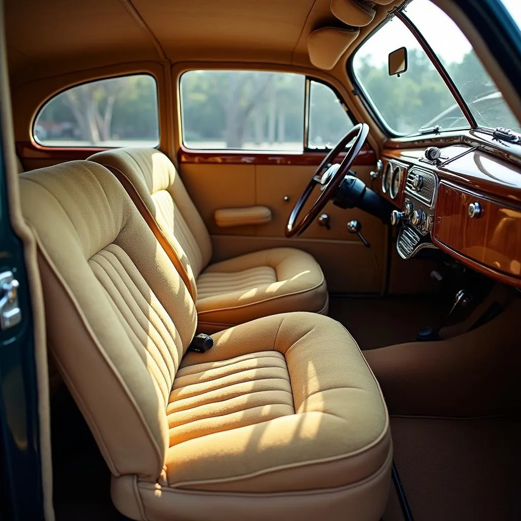 Luxury Car Interior from the 1940s