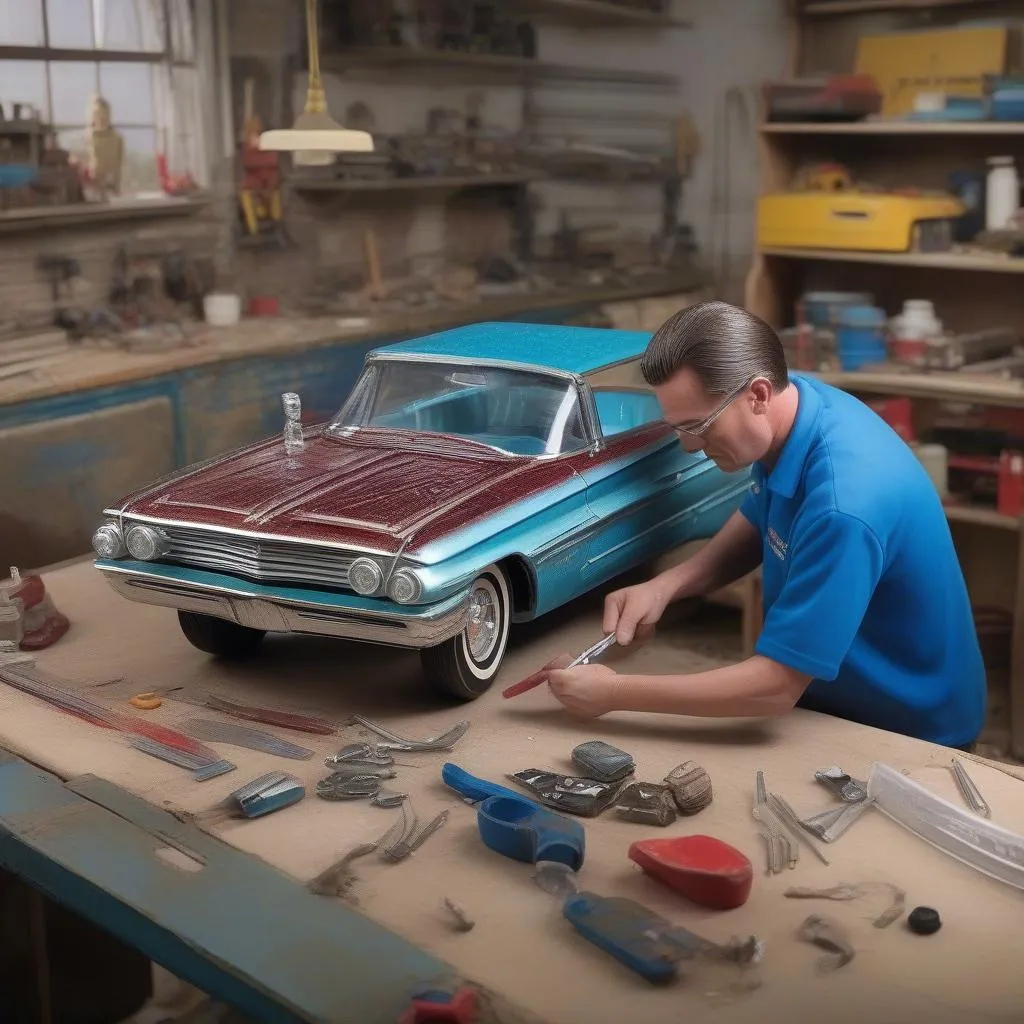 1962 Pontiac Bonneville Model Car Restoration