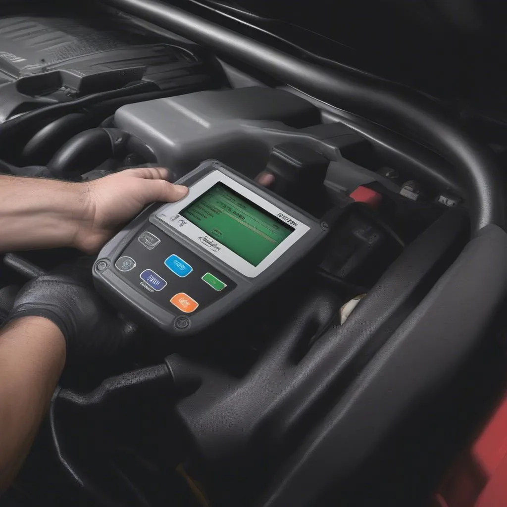 6.4L Diesel Scan Tool Connected to Ford F-250