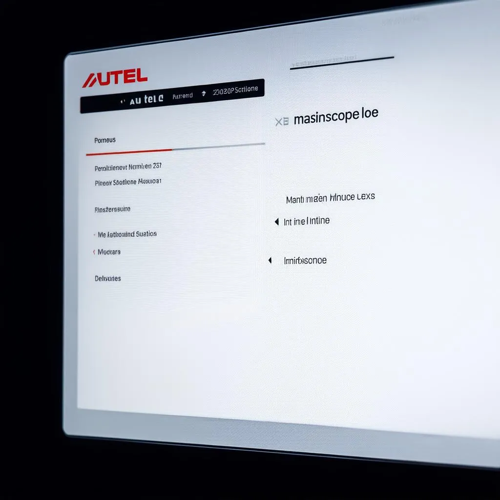 Autel MaxiScope User Interface