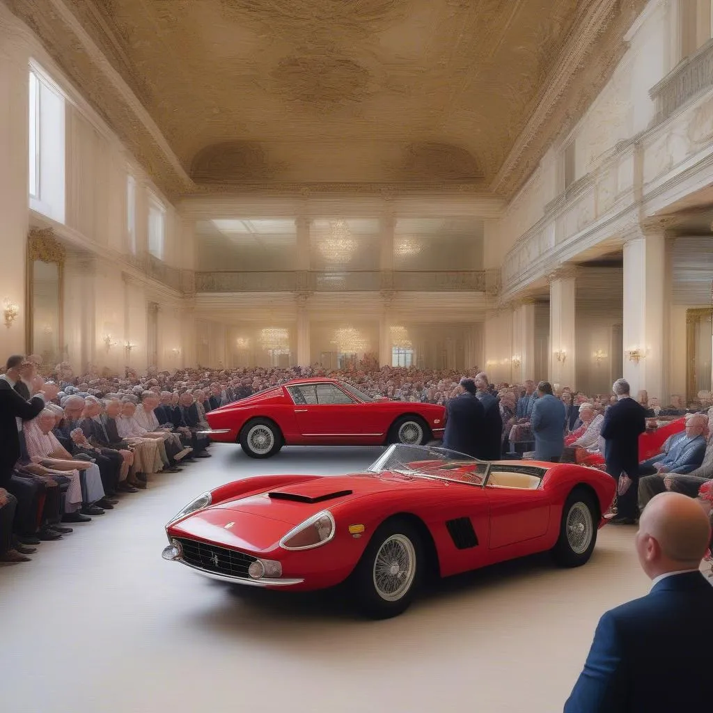 Auction of a classic car