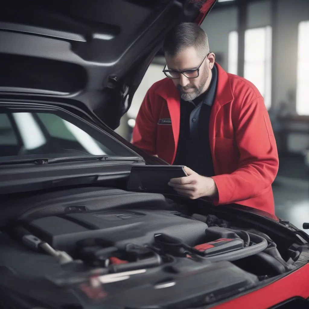 European car diagnostics with Snap-on scan tool