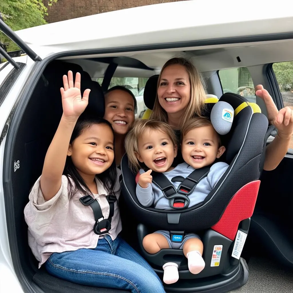 Family Road Trip with Cosco Car Seat