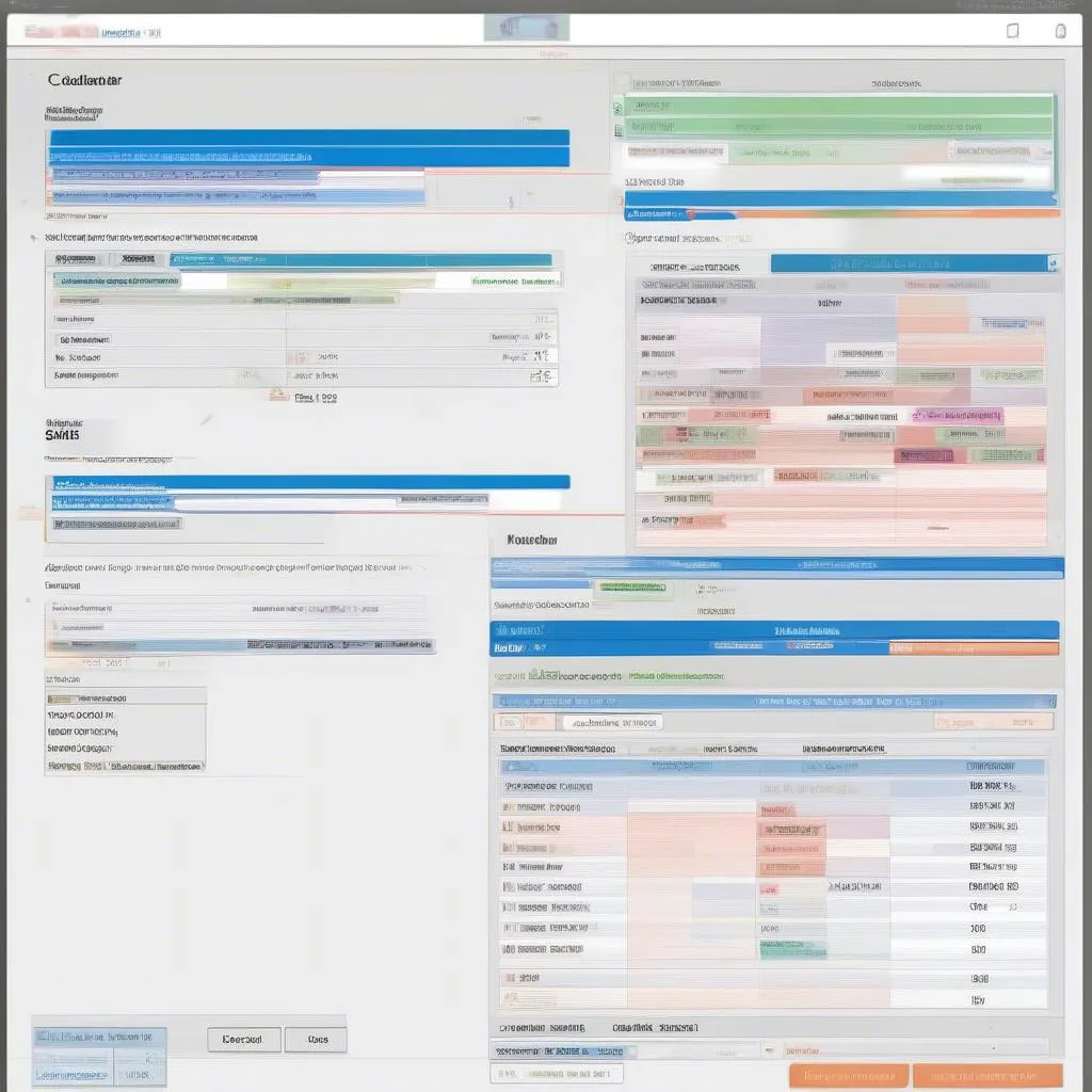 Calendar showing different frequencies of system scans with markers for quarterly, monthly, and weekly scans.