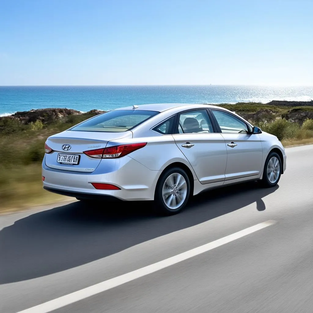 Sleek Hyundai Sonata Driving