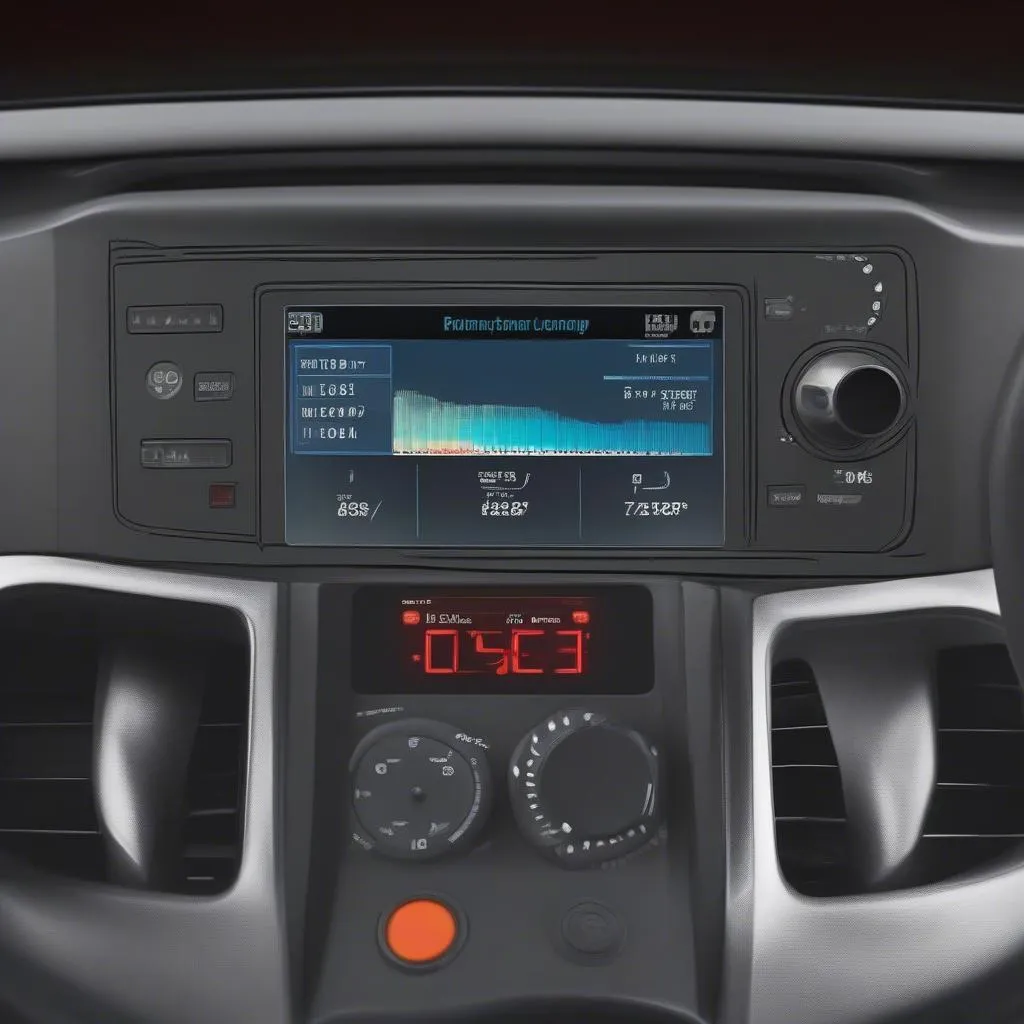 Innova Car Scanner plugged into a car's dashboard