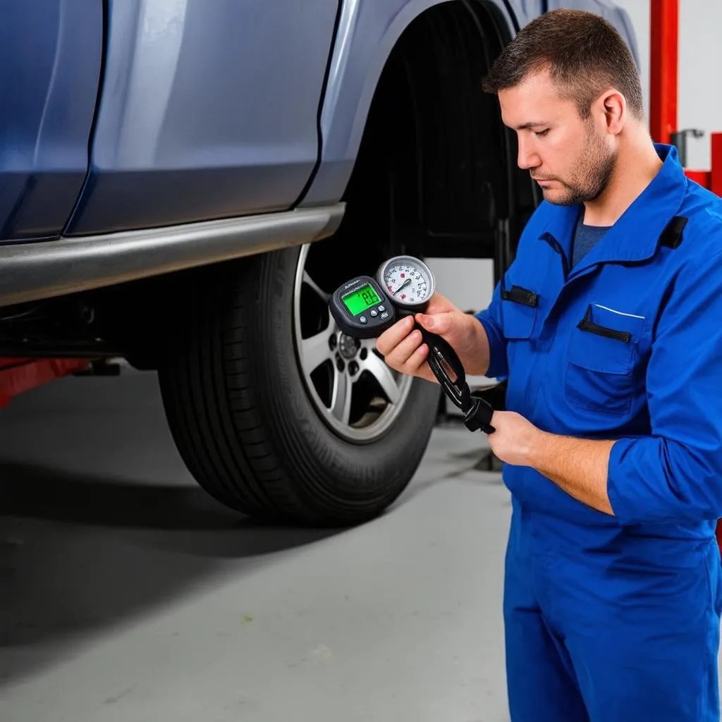 Tire pressure check