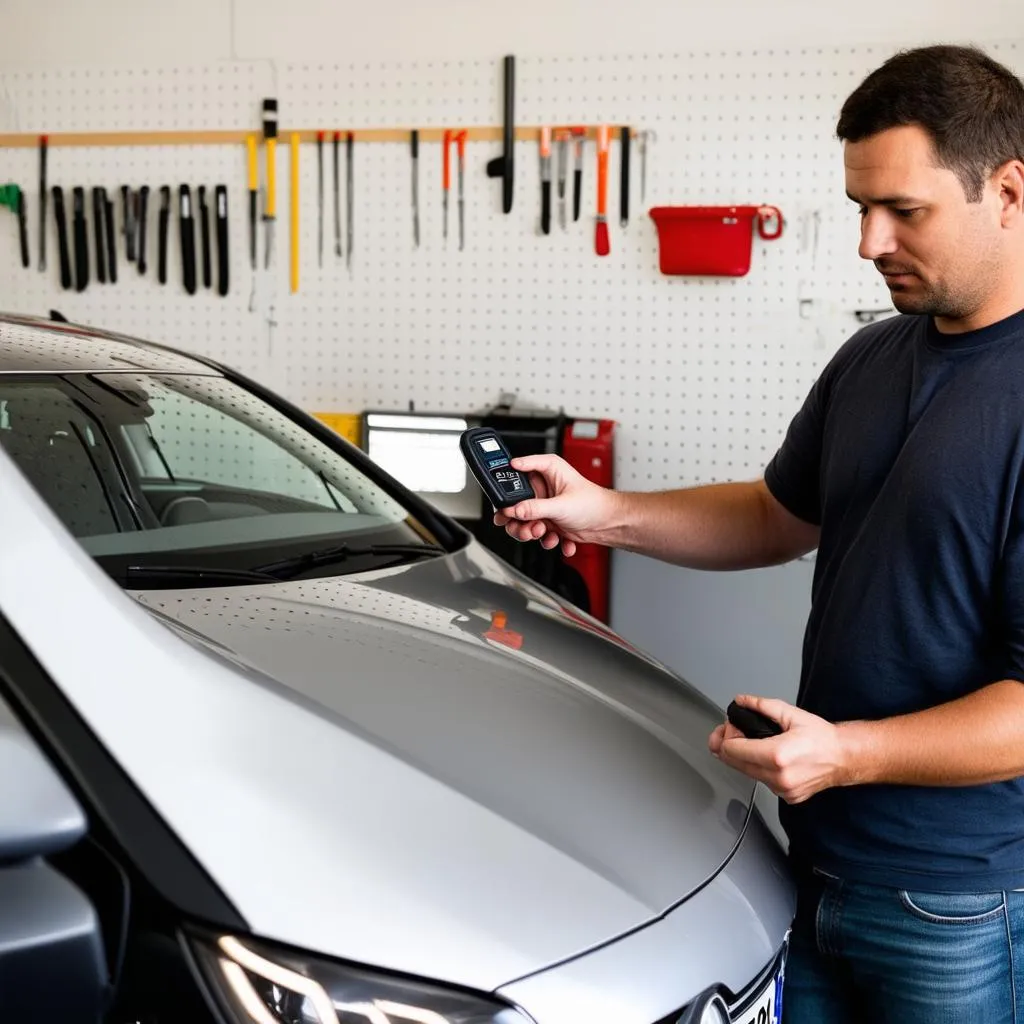 Mercedes Owner Using Scan Tool