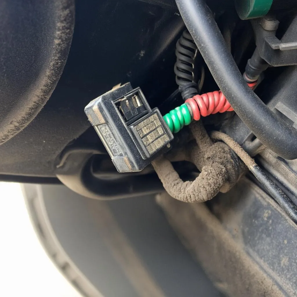 ABS sensor and wiring