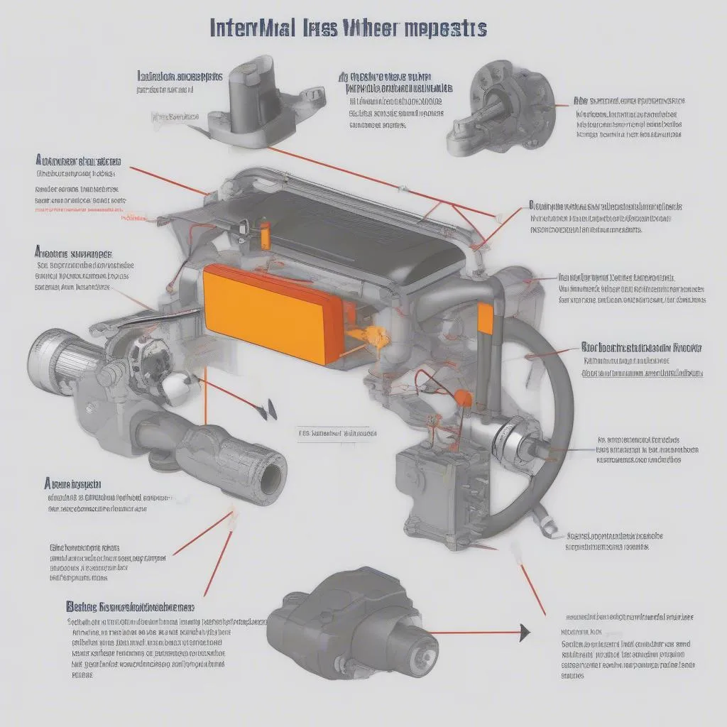 Diagram showing the key components of an ABS system