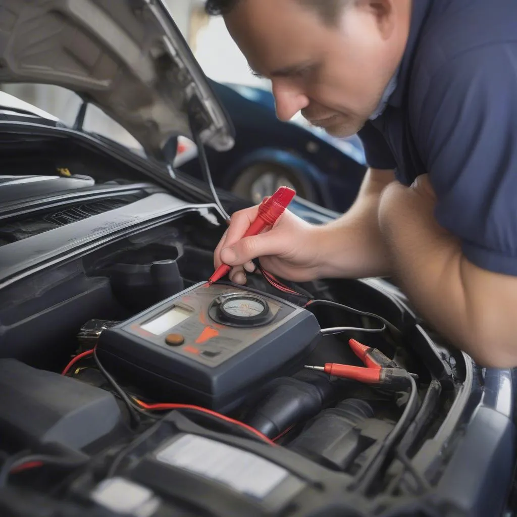 Hyundai Accent alternator inspection