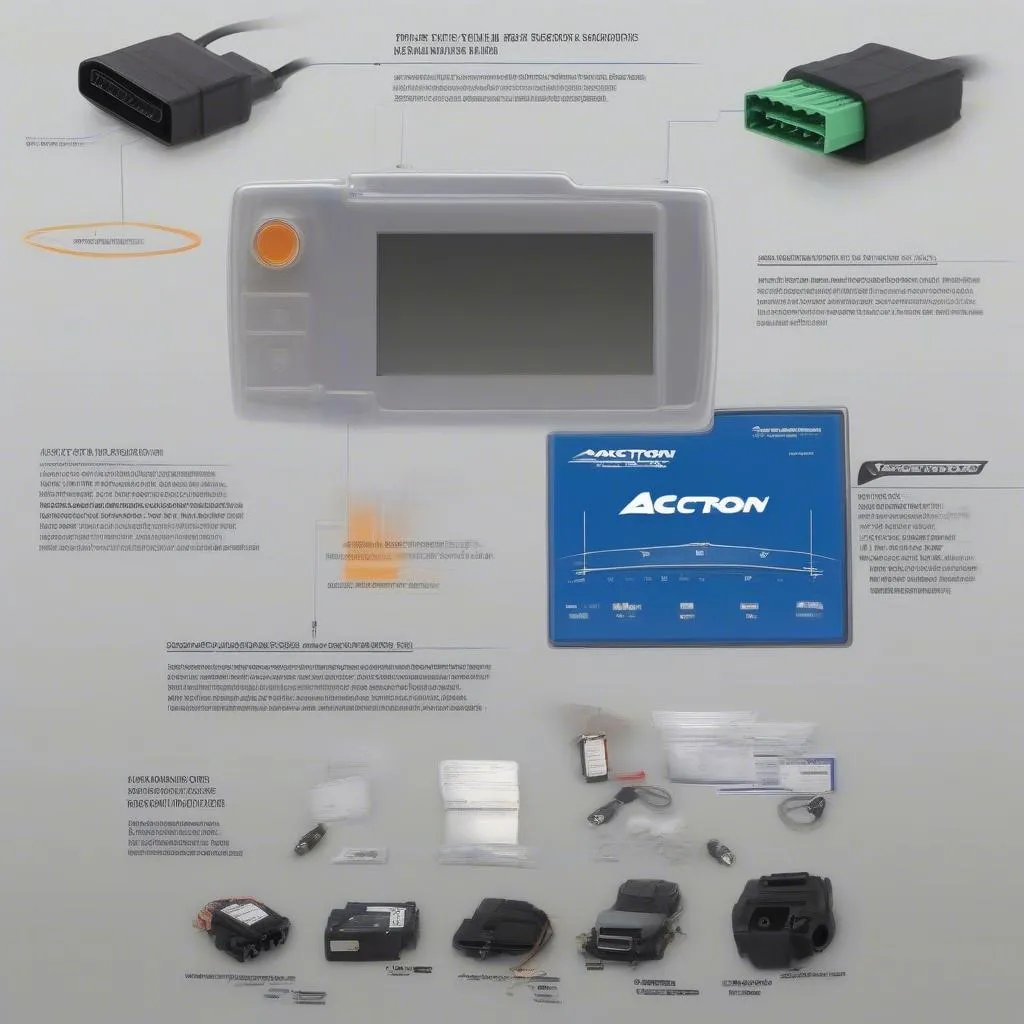 Actron CP9670 Auto Scan Tool Connected to European Car OBD2 Port