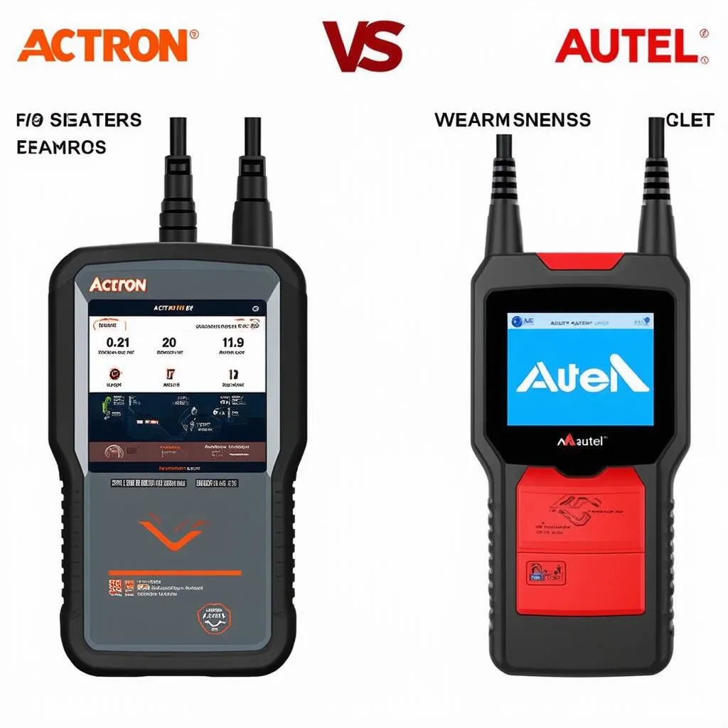 Actron and Autel Diagnostic Scanners