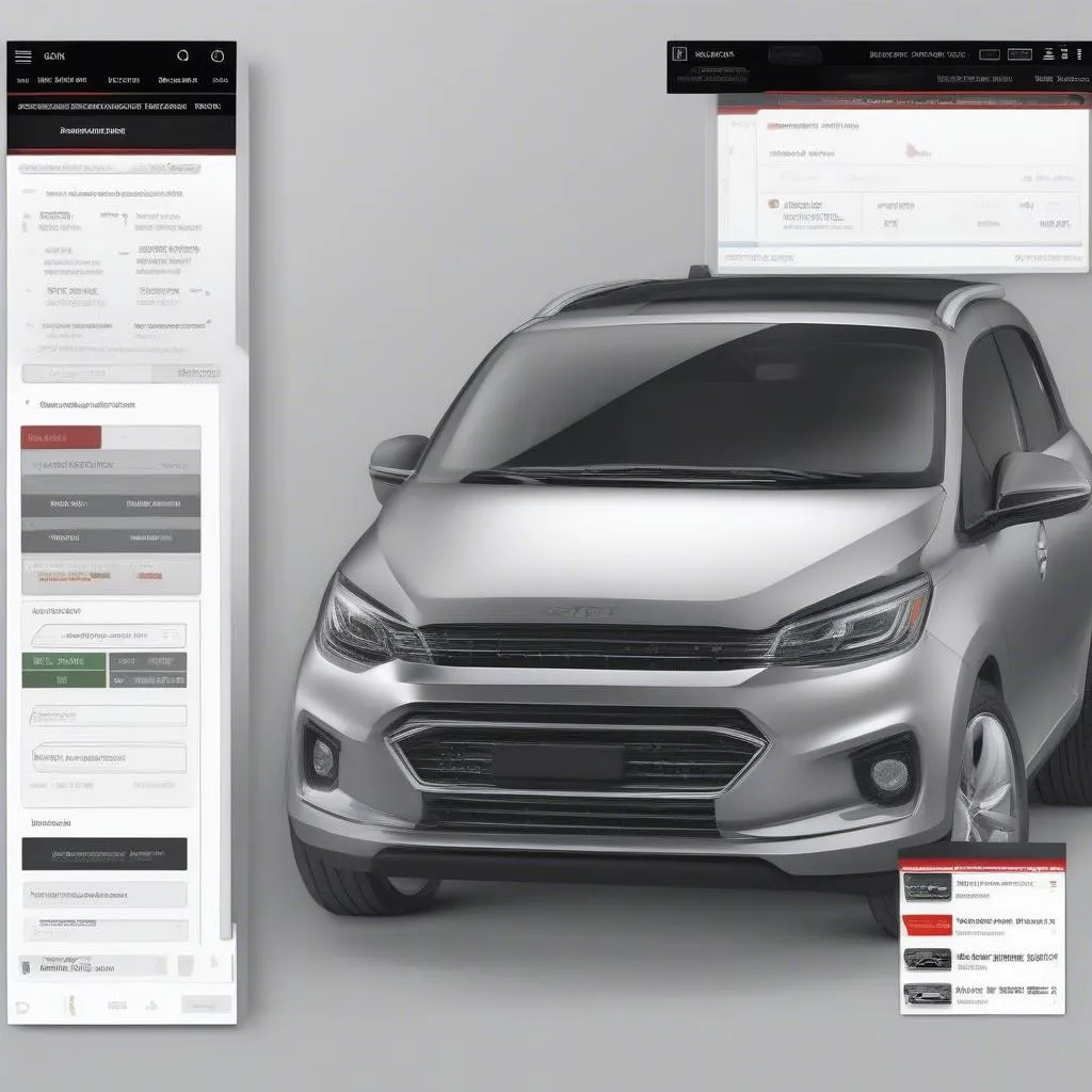 A Dealer Scanner displaying a user-friendly interface with error codes, sensor readings, and system performance data