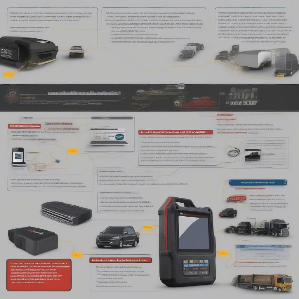 Advanced diesel truck diagnostic tool with laptop