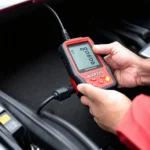 Autel AL329 Code Reader On Car