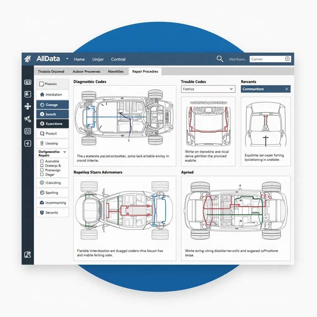 AllData software interface