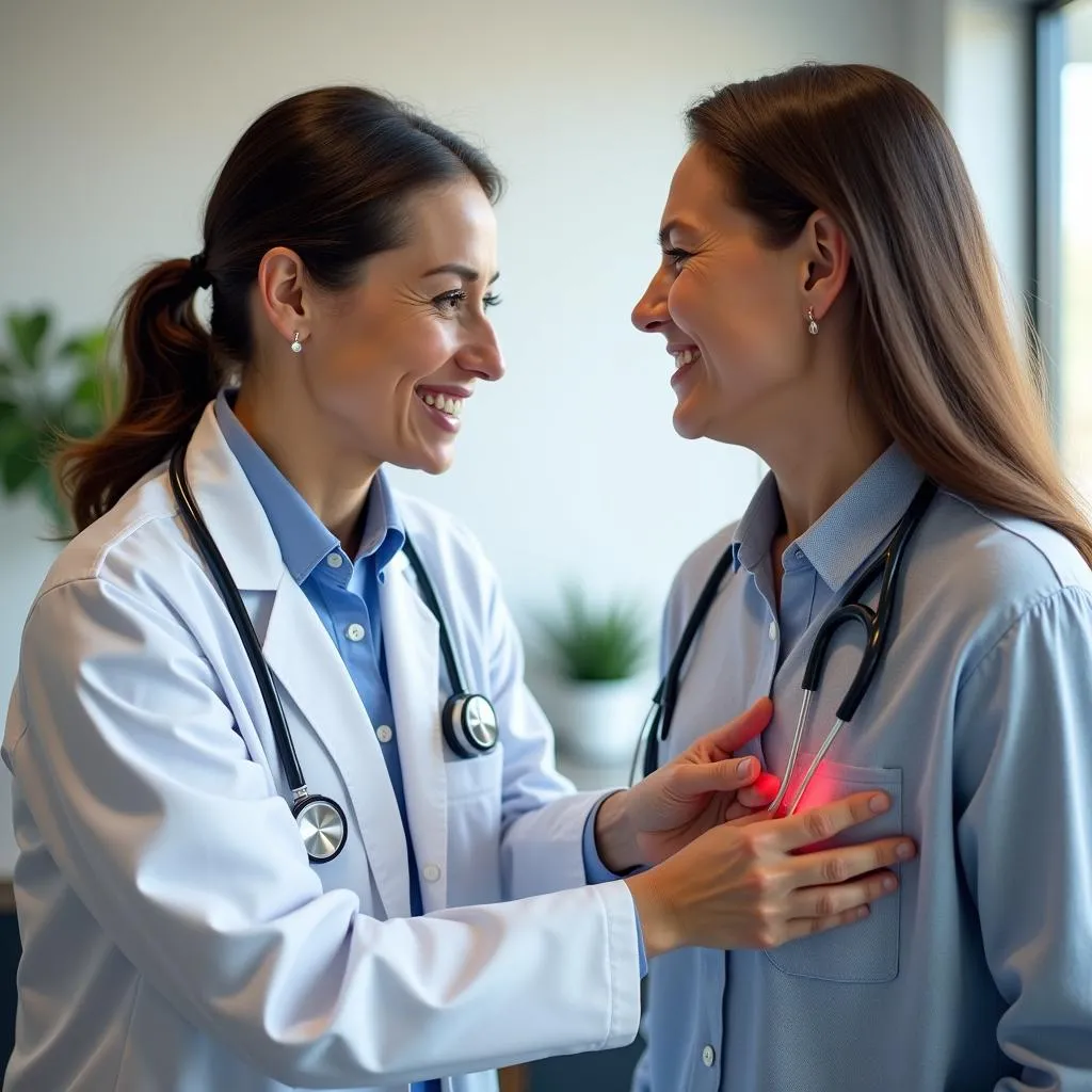 Doctor examining a patient at Altamed Urgent Care