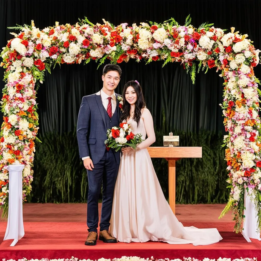 Altar Flowers for a Wedding