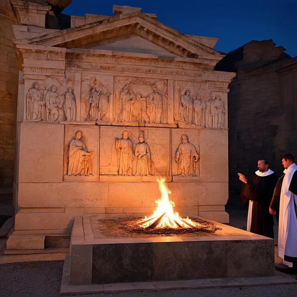 Ancient Roman altar