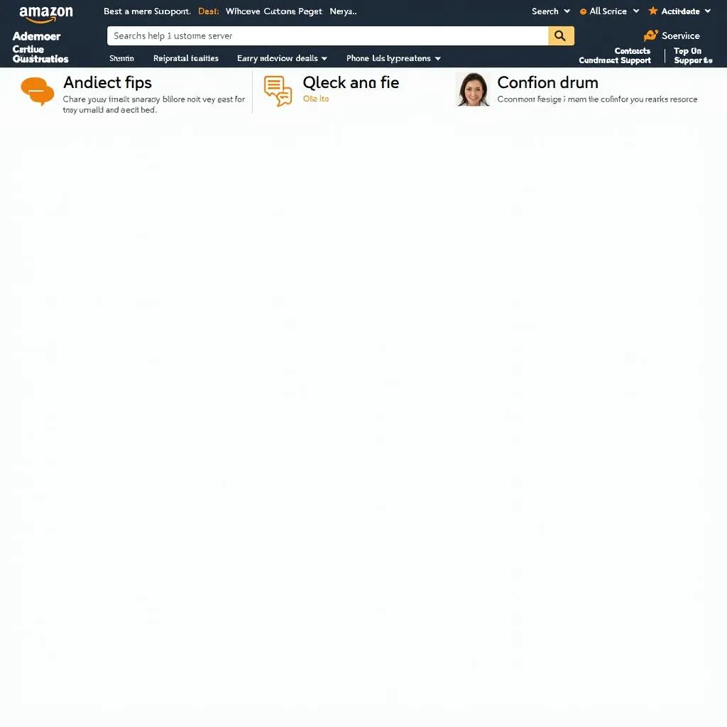 Amazon Customer Service Website