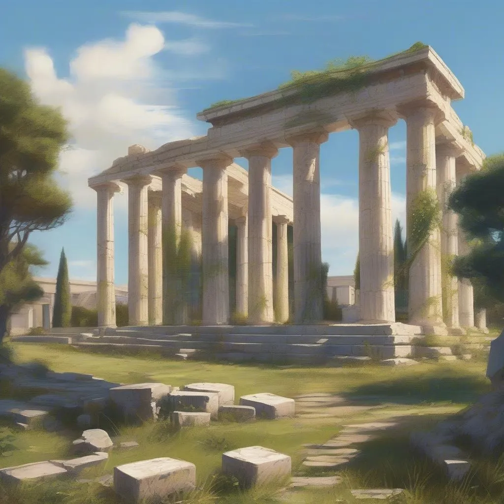 Ancient Greek Temple Ruins