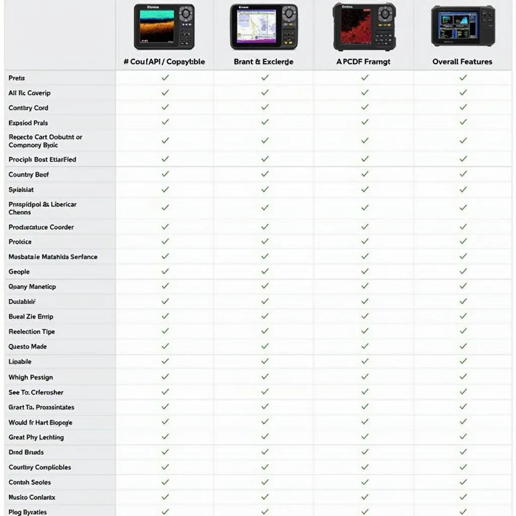 Comparison table of popular API marine scan tools