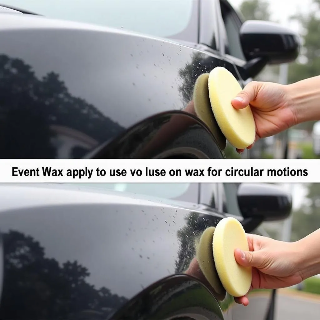 Applying Car Wax