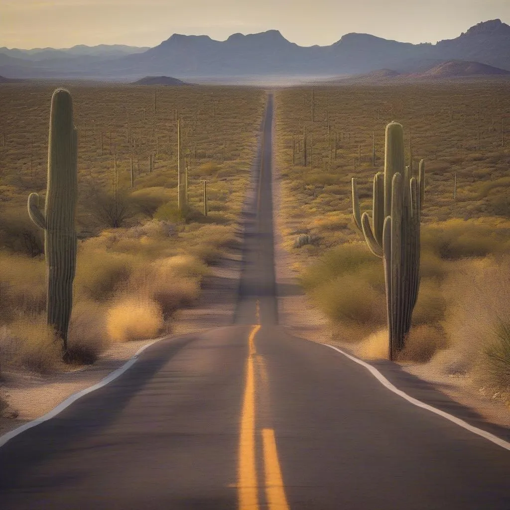 Arizona desert road