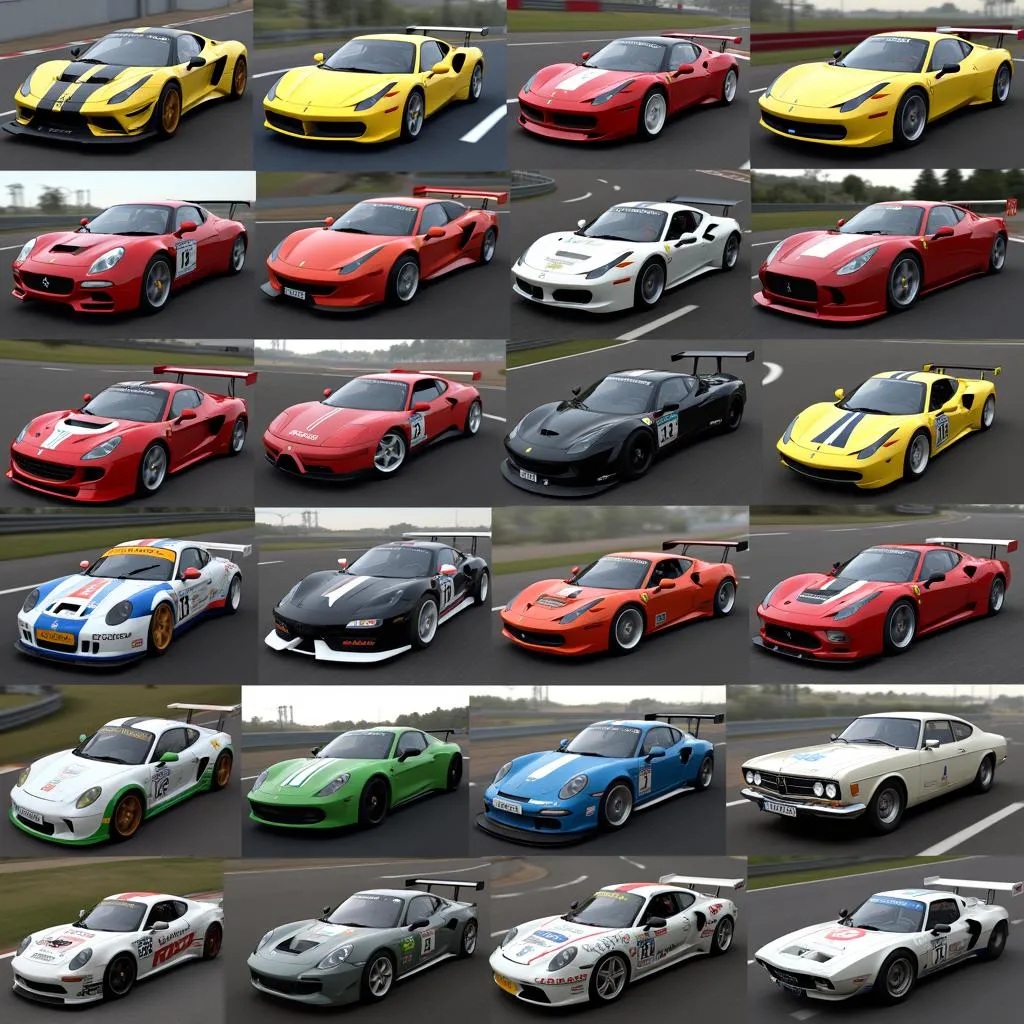 Variety of car packs in Assetto Corsa